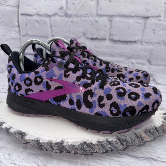 Brooks Revel 5 Shoes Womens Size 8.5 Running Athletic Leopard Print Sneakers - Picture 10 of 14